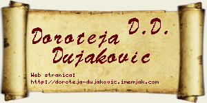 Doroteja Dujaković vizit kartica